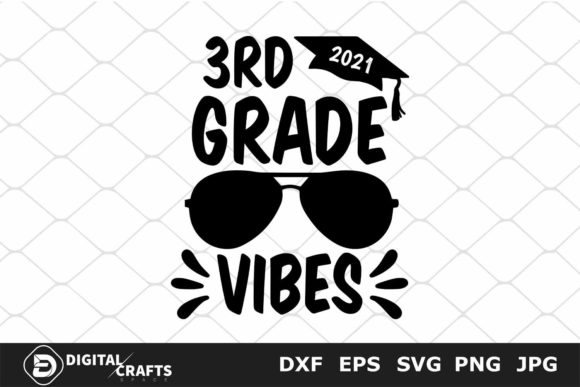 3rd Grade Vibes Back to School SVG