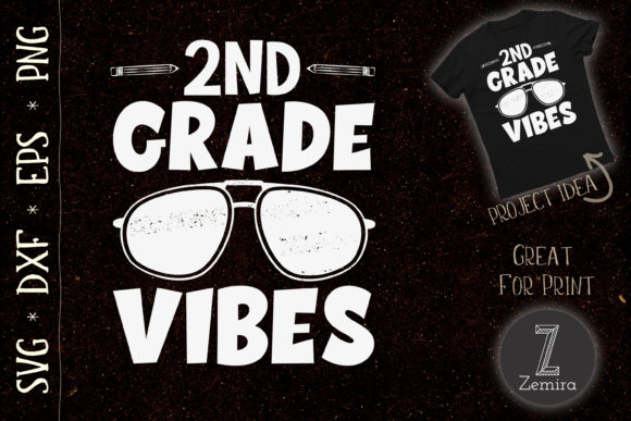 Back to School 2nd Grade Vibes Teacher: Design Bundle Guide