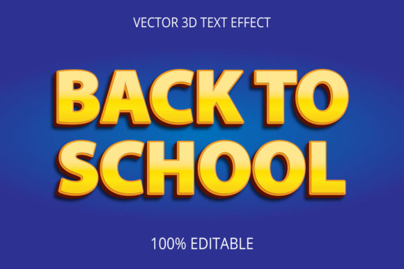 Back to School 3D Text Effect: Strategic Advantages of Editable Vector Design for Professionals and Creators