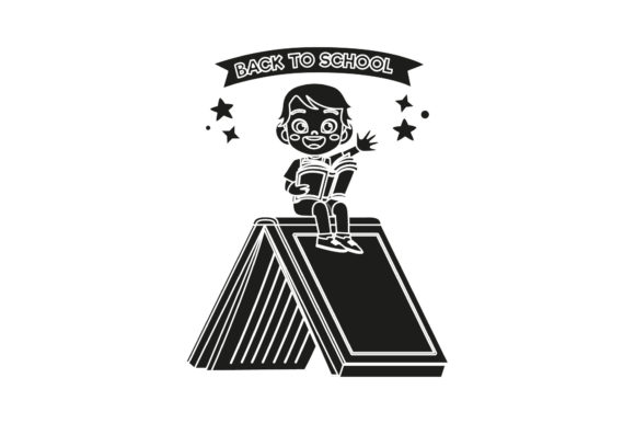 Back to School Cute Character Silhouette: A Versatile Design for Every Need