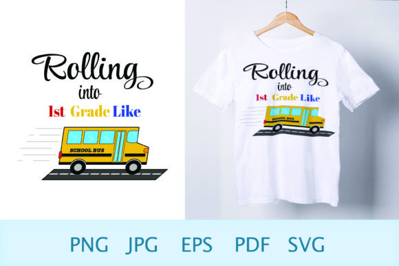 Back to School SVG 1st Grade SVG T-Shirt: Celebrate the Big Step with Custom Designs