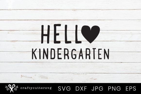 Hello Kindergarten Clipart: Back to School Design Ideas