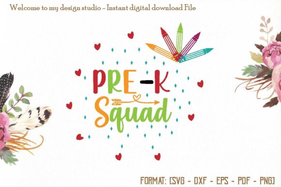 Pre-k Squad SVG and Back to School SVG: Versatile Digital Crafting for Early Education and Creative Projects