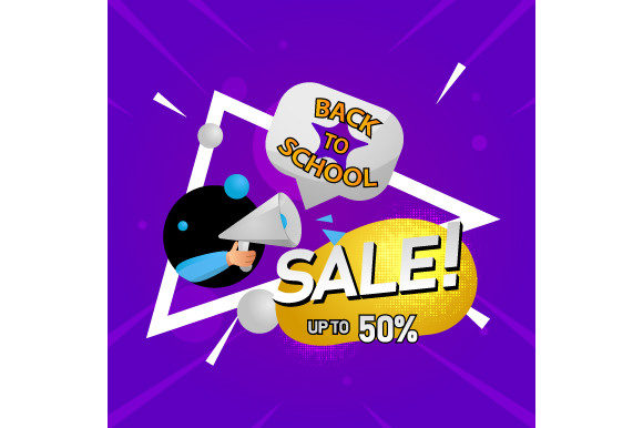 Square Back to School Sale Banner