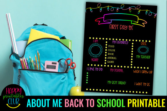The Back-to-School Tradition Reimagined: Why the About Me Template Back to School Chalkboard Is a Modern Classroom Essential